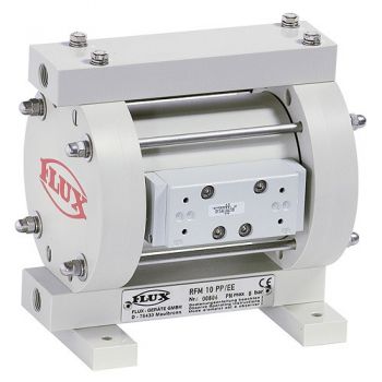 德国FLUX 气动隔膜泵 RFM/RFML 10自吸污水泵 塑料泵 耐腐蚀流体输送